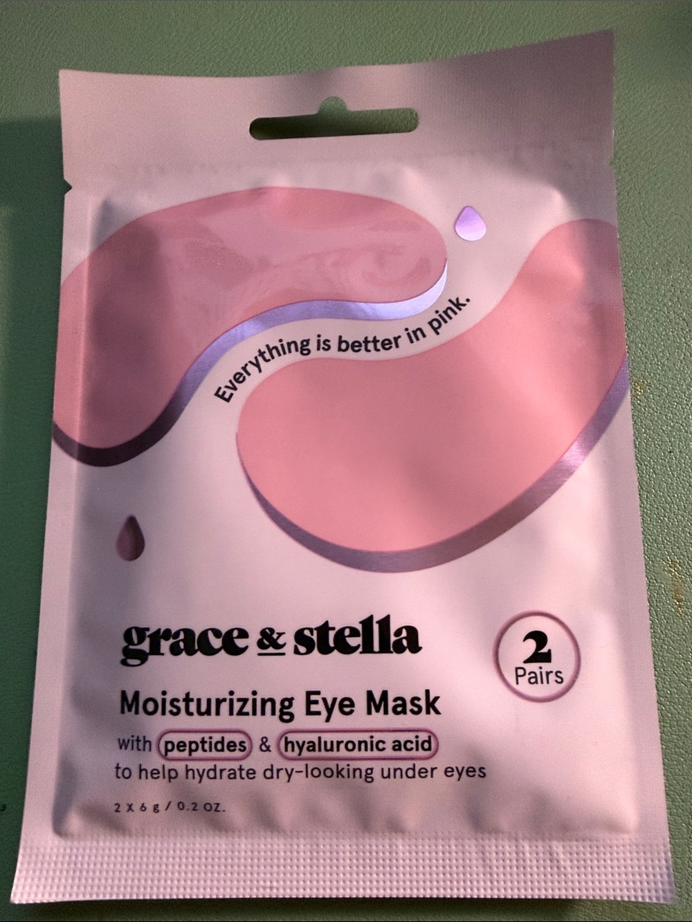 grace & stella Pink Moisturizing Eye Mask - 2 Pairs